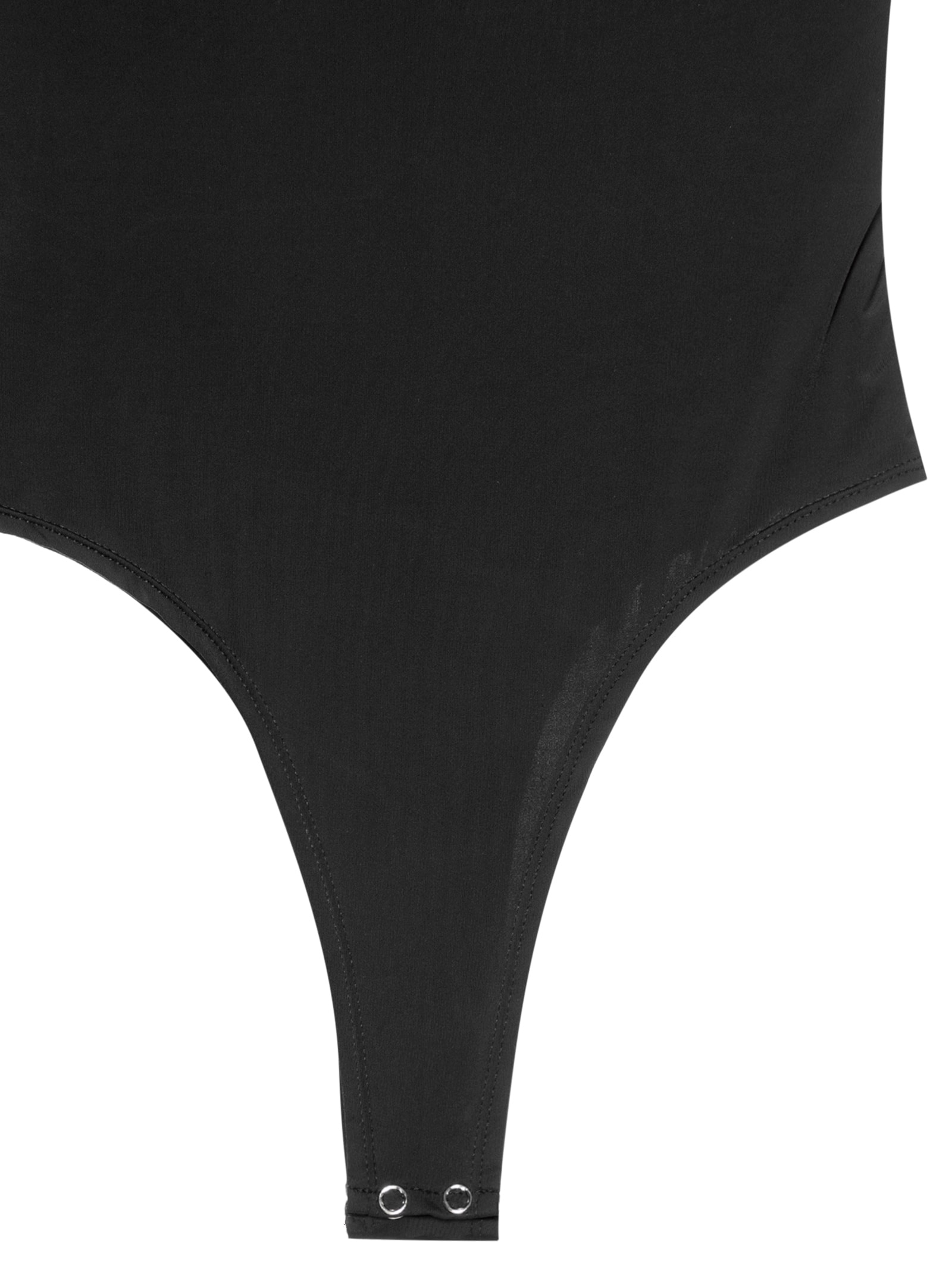 Body Feminino em Poliamida com Decote Assimétrico – Preto Market 33