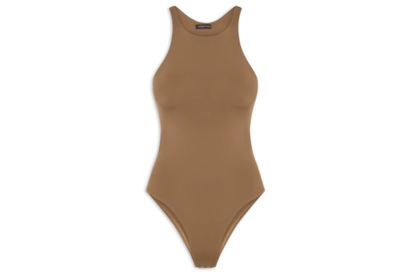 Body Feminino em Poliamida Nadador – Marrom