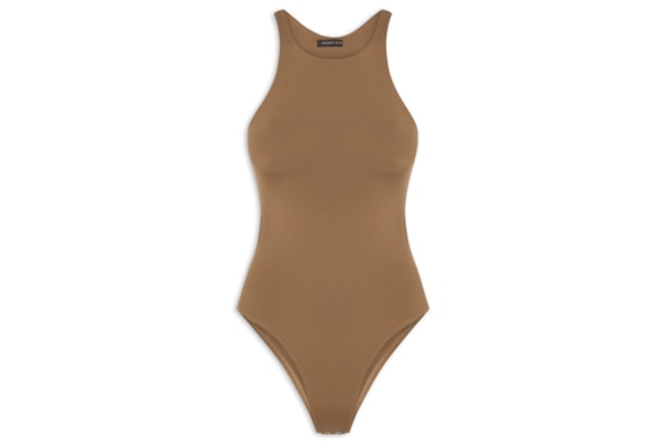 Body Feminino em Poliamida Nadador – Marrom