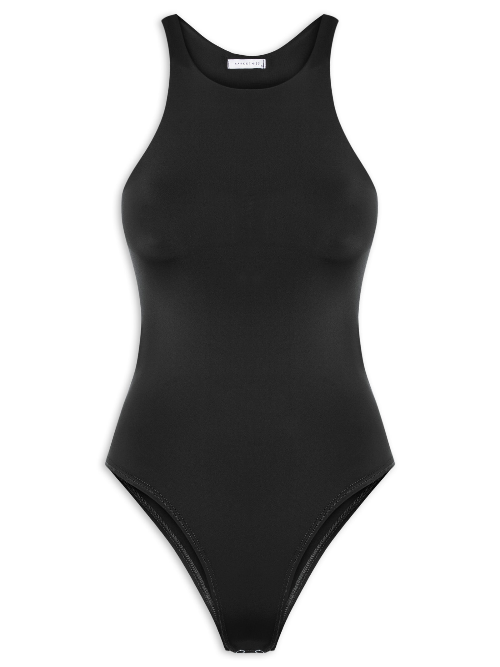 Body Feminino em Poliamida Nadador – Preto Market 33