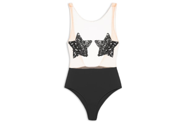 Body Feminino Estrela - Preto