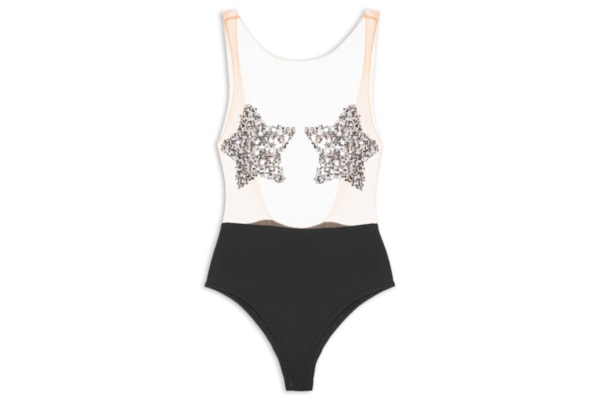 Body Feminino Estrela - Preto