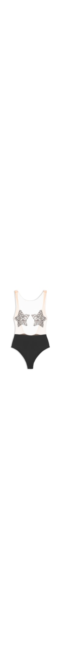 Body Feminino Estrela - Preto