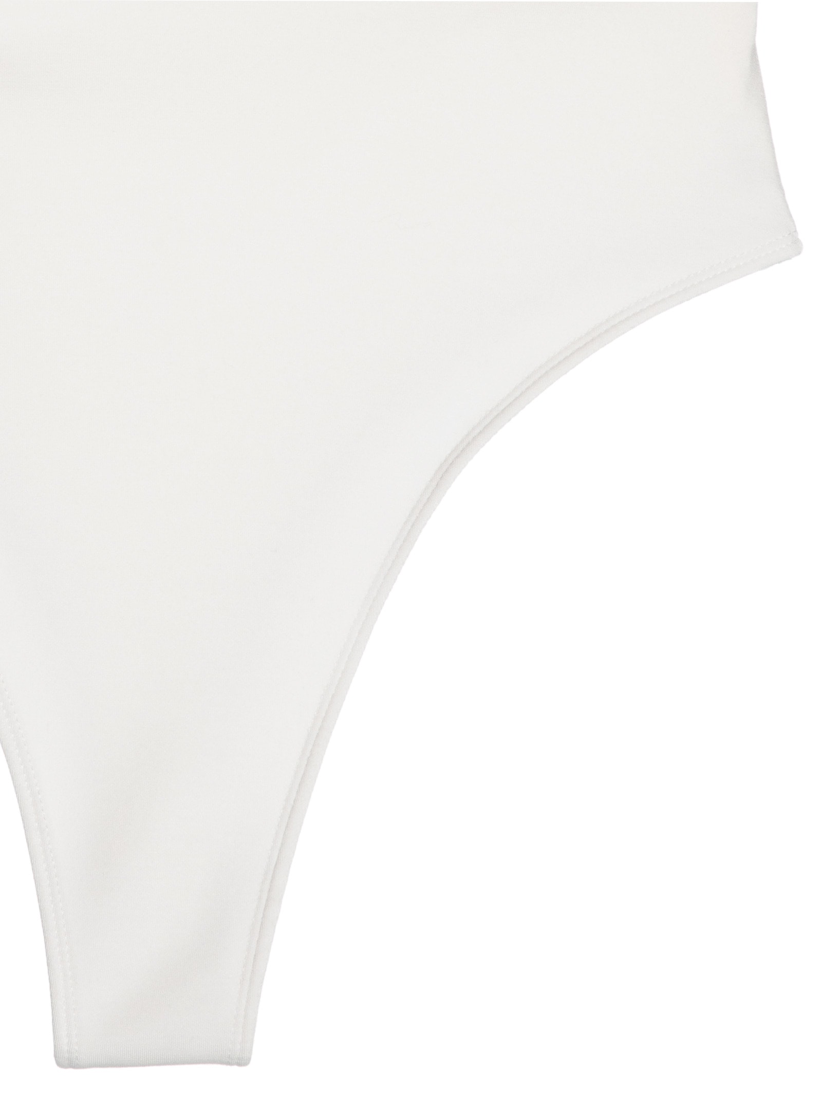 Body Feminino Gola Alta Manga Longa – Off White Basiq