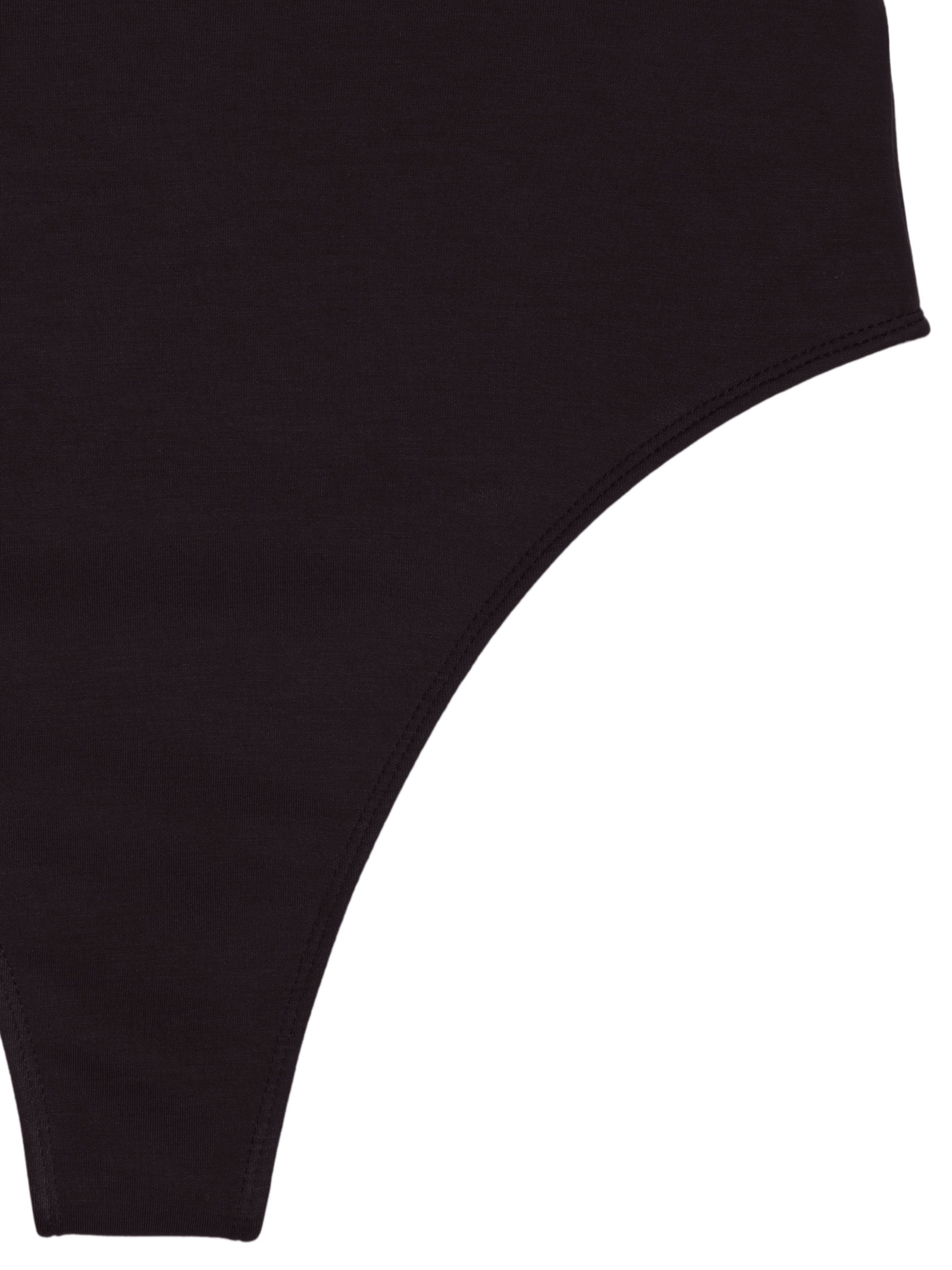 Body Feminino Gola Alta Manga Longa – Preto Basiq