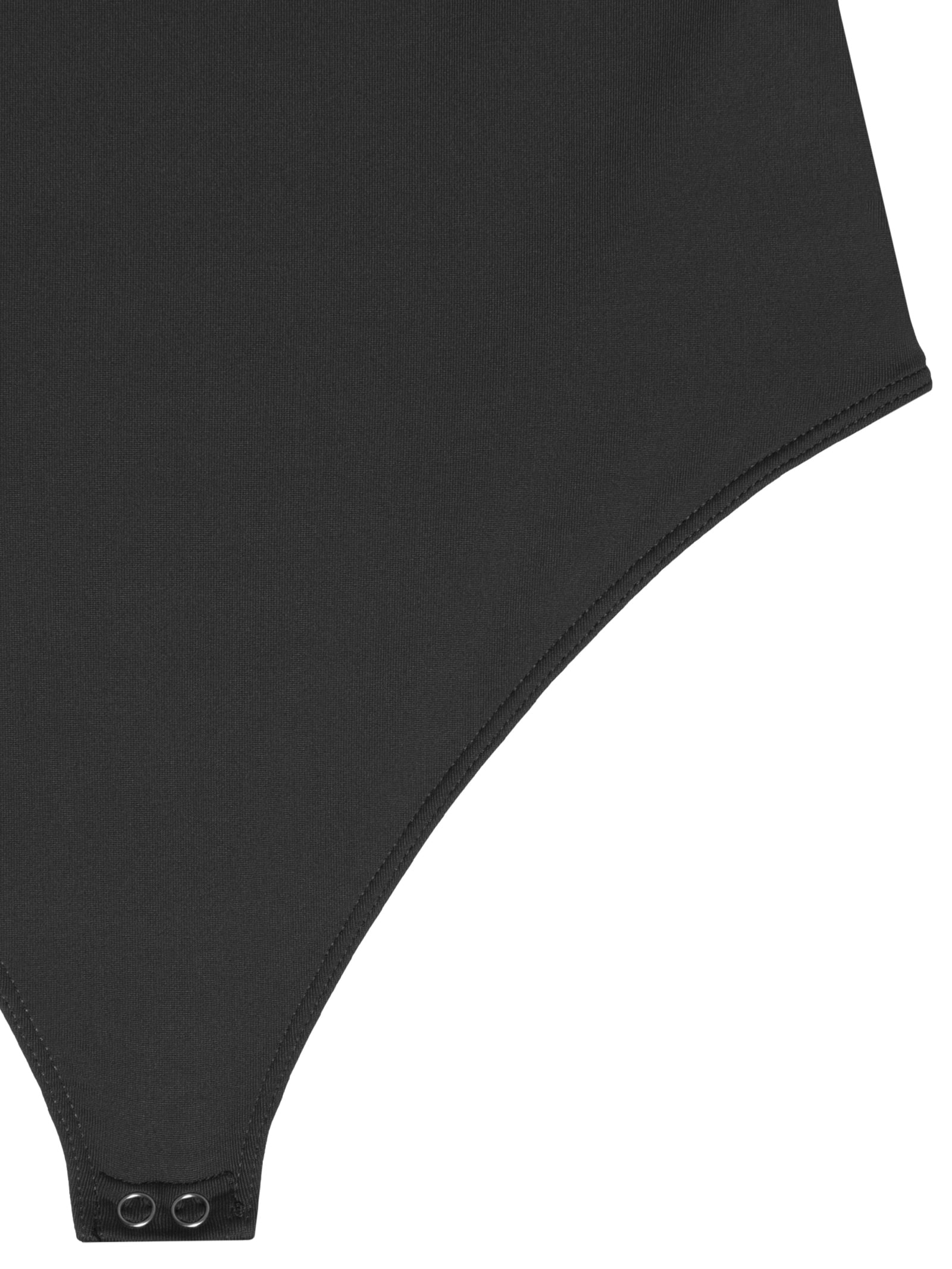 Body Feminino Manga Longa E Decote Quadrado Preto '2Essential