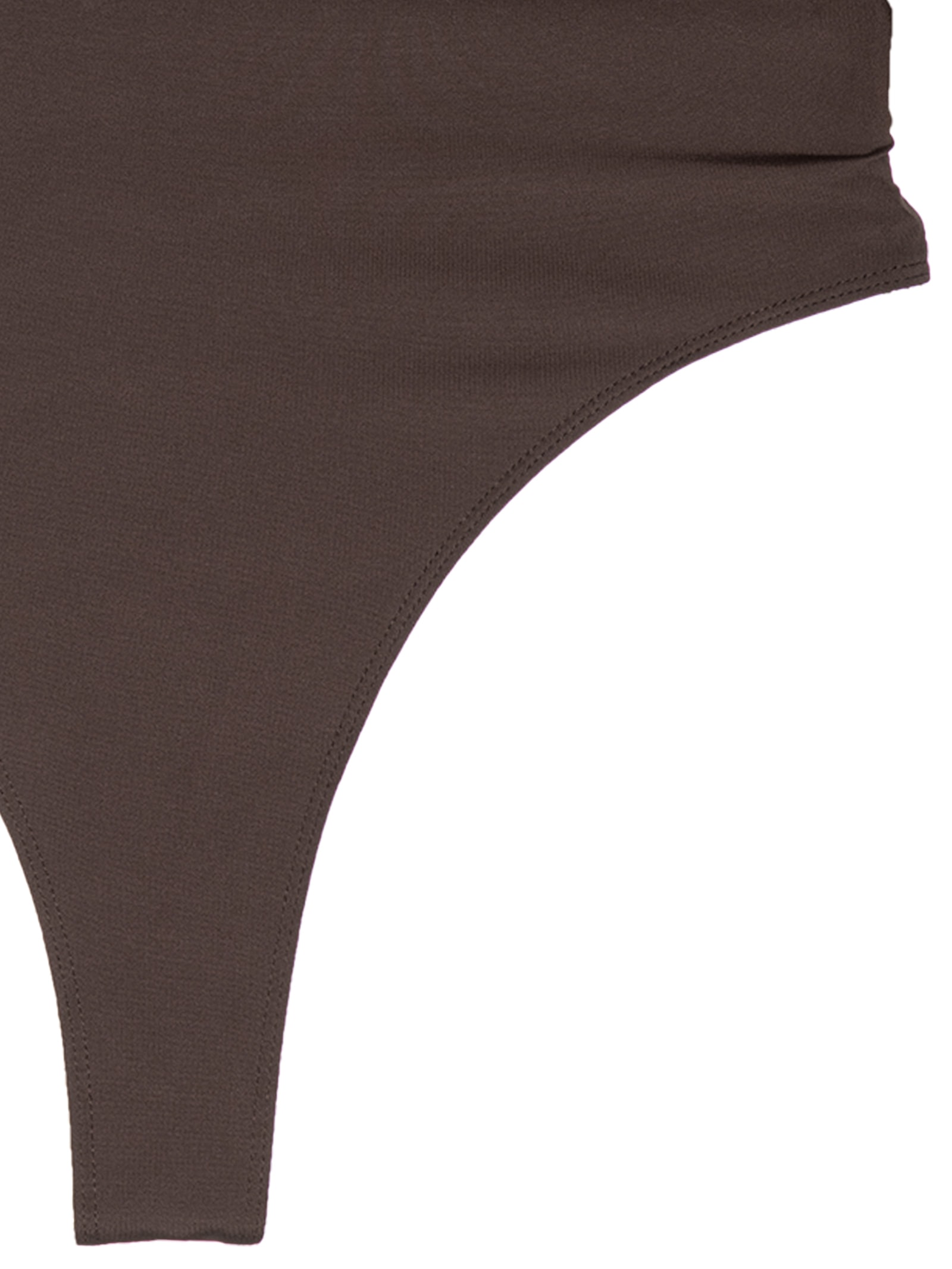 Body Feminino Manga Longa Marrom Market 33