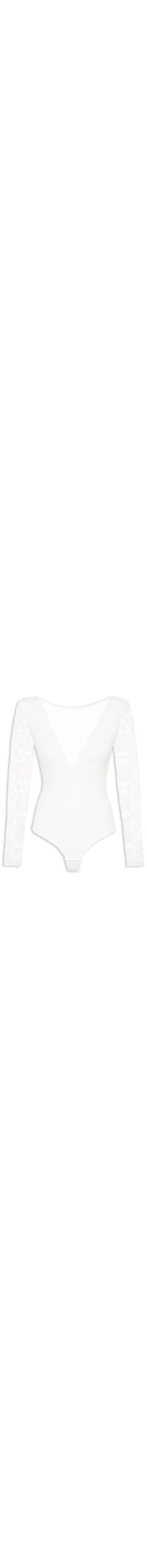 Body Feminino Manga Longa - Off White