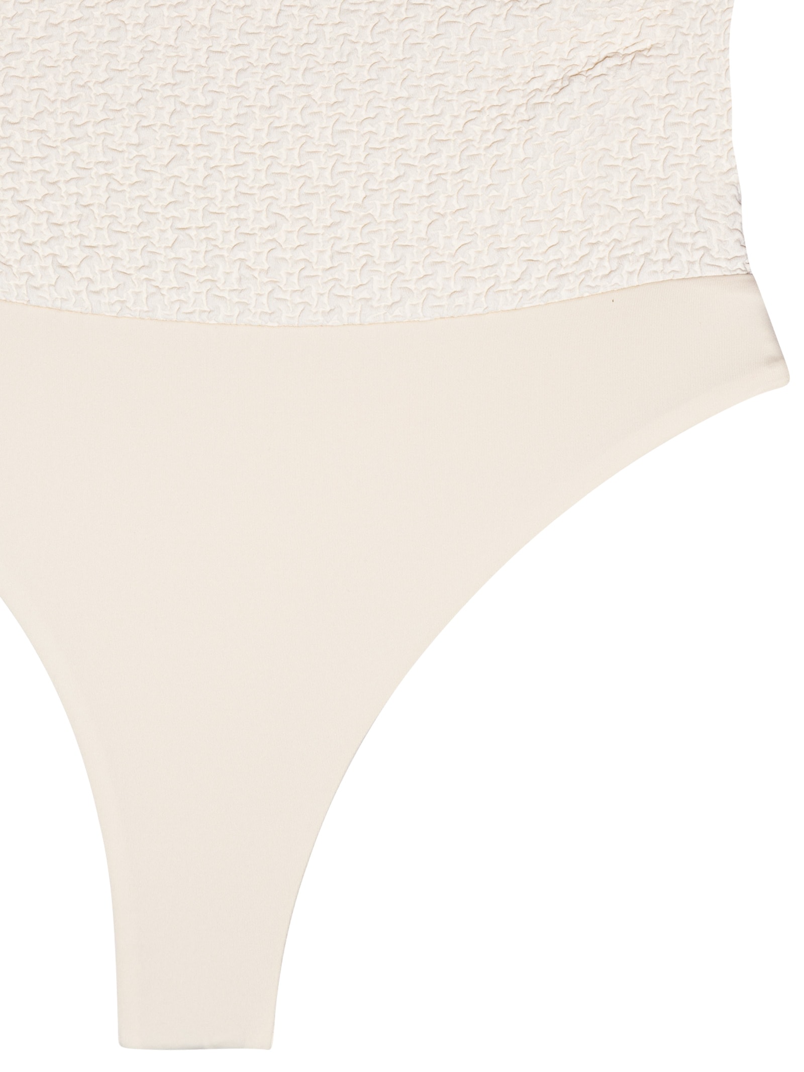 Body Feminino Ombro Único Com Aviamento Off White Lança Perfume