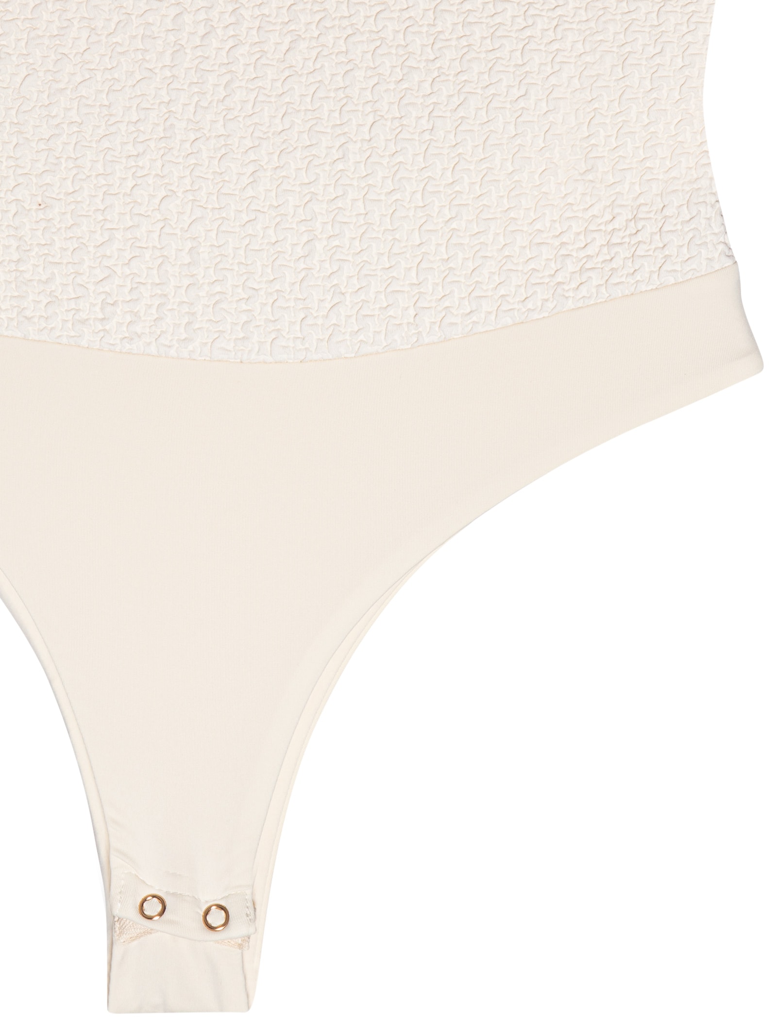 Body Feminino Ombro Único Com Aviamento Off White Lança Perfume
