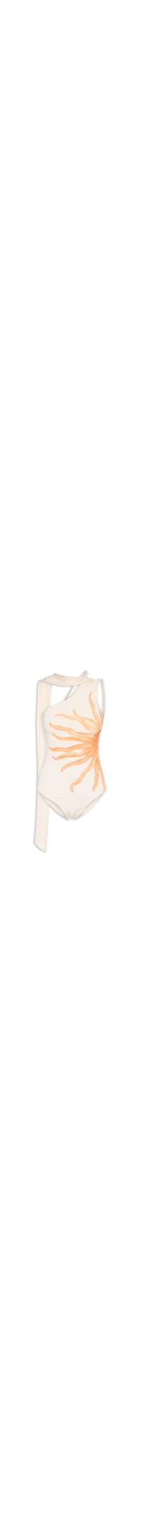 Body Feminino Ombro Único com Faixa Removível - Bege