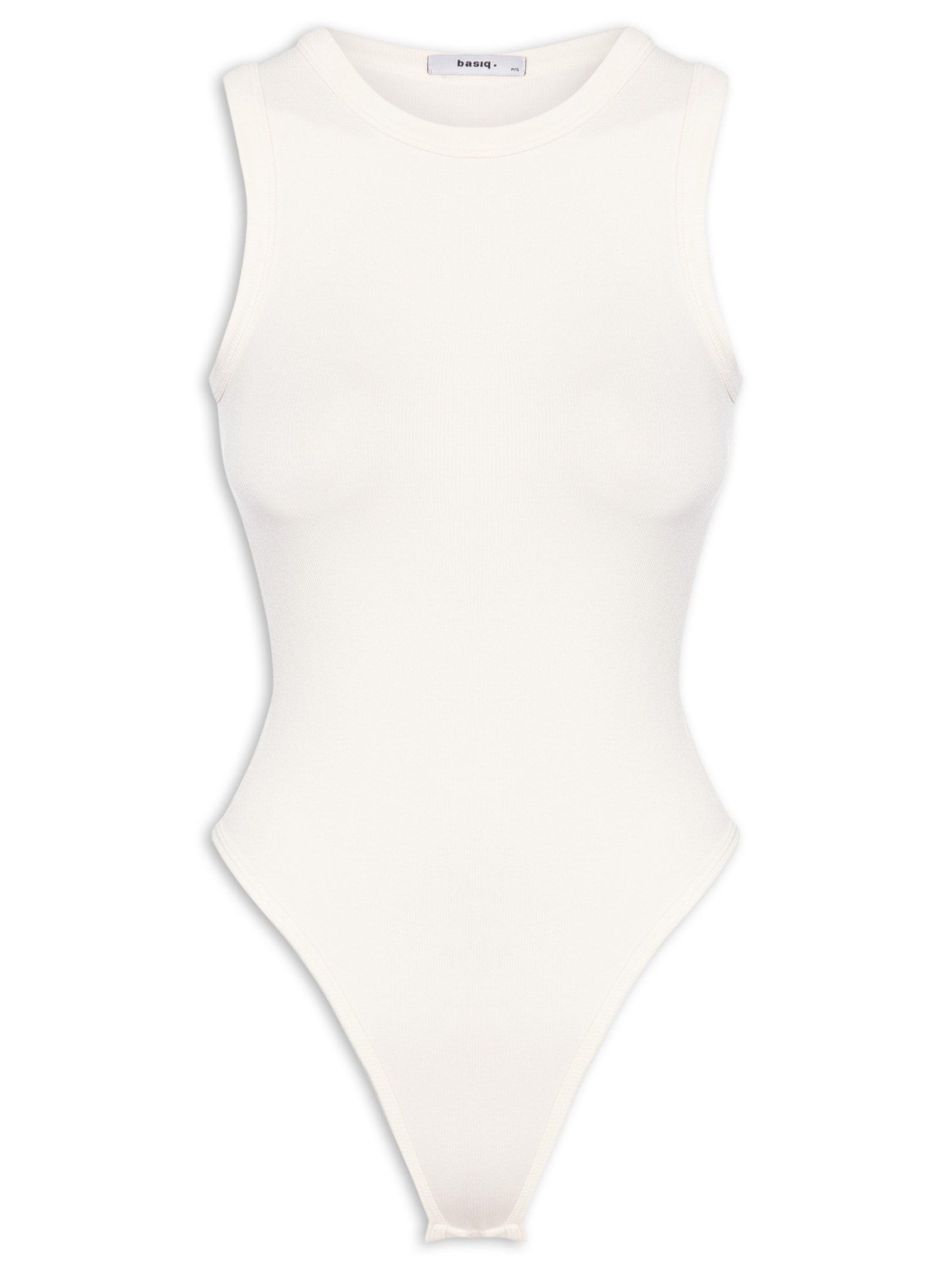 Body Feminino Poliamida Off White Basiq