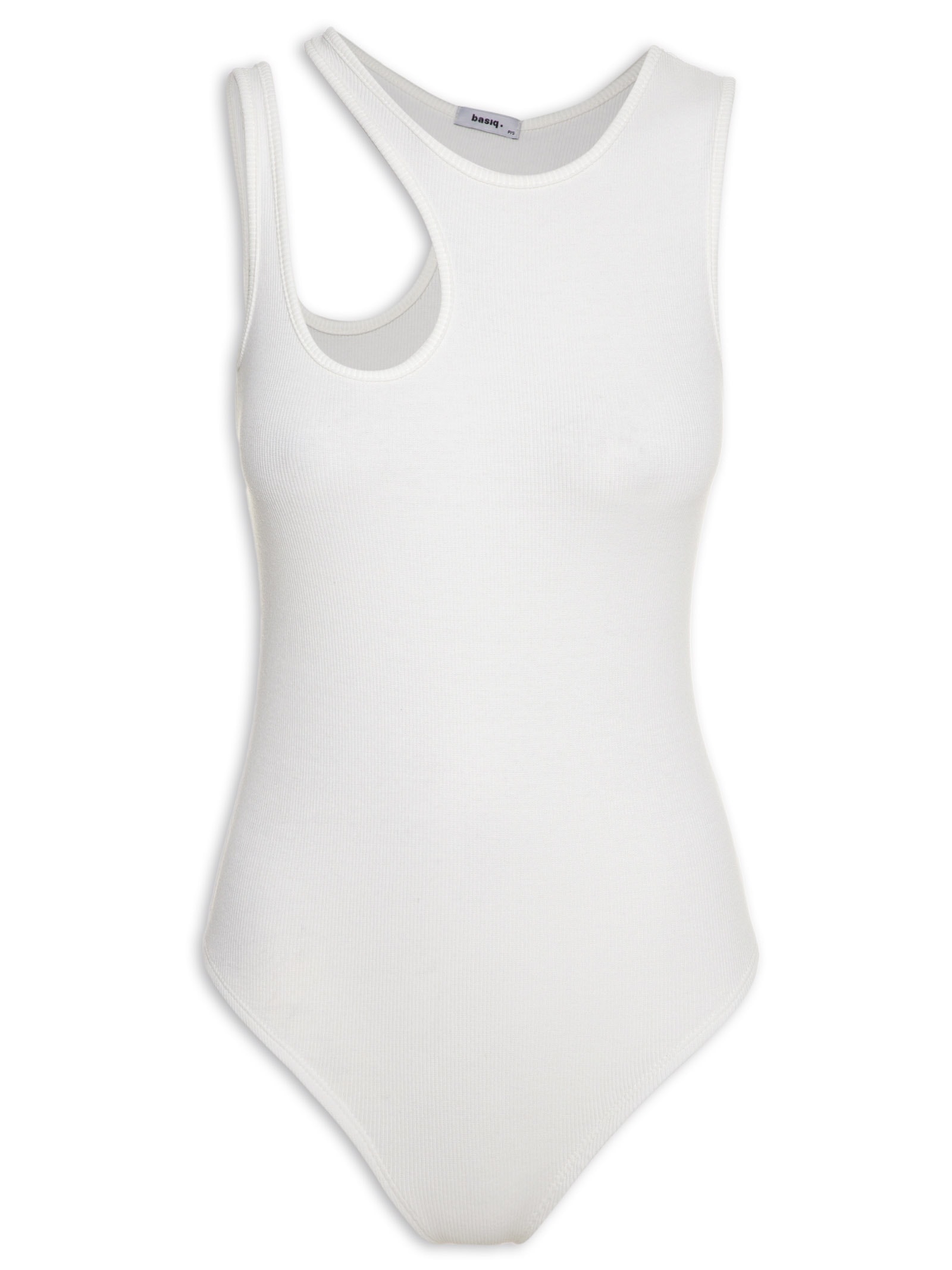 Body Feminino Recorte Off White Basiq