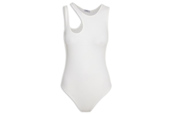 Body Feminino Recorte - Off White