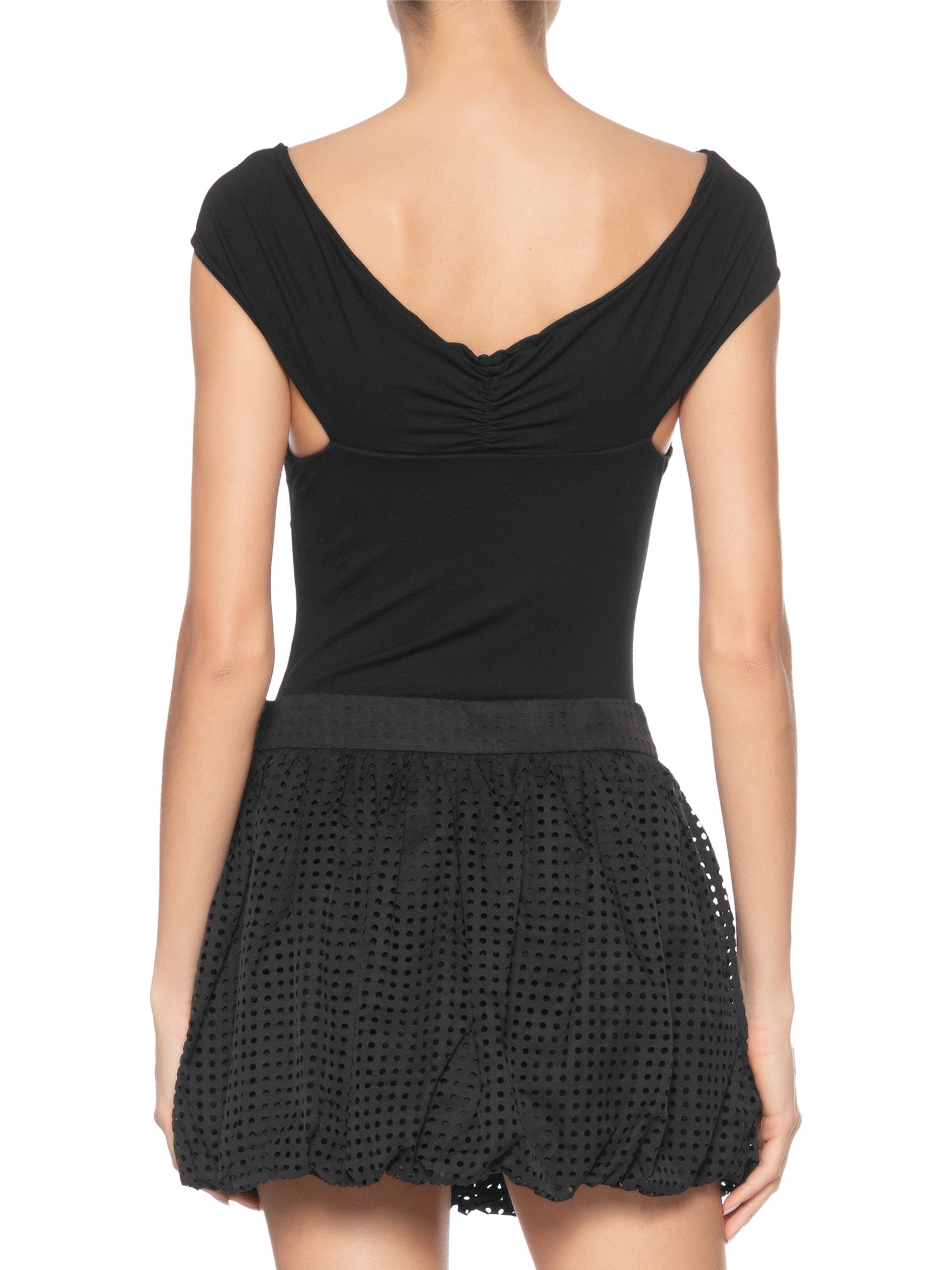 Body Feminino Transpasse Ombro A Ombro Preto Animale