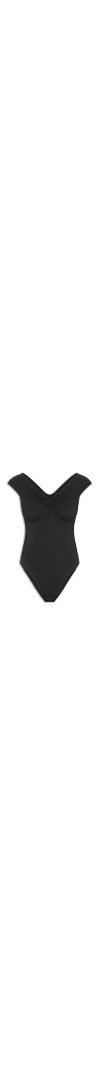 Body Feminino Transpasse Ombro A Ombro - Preto