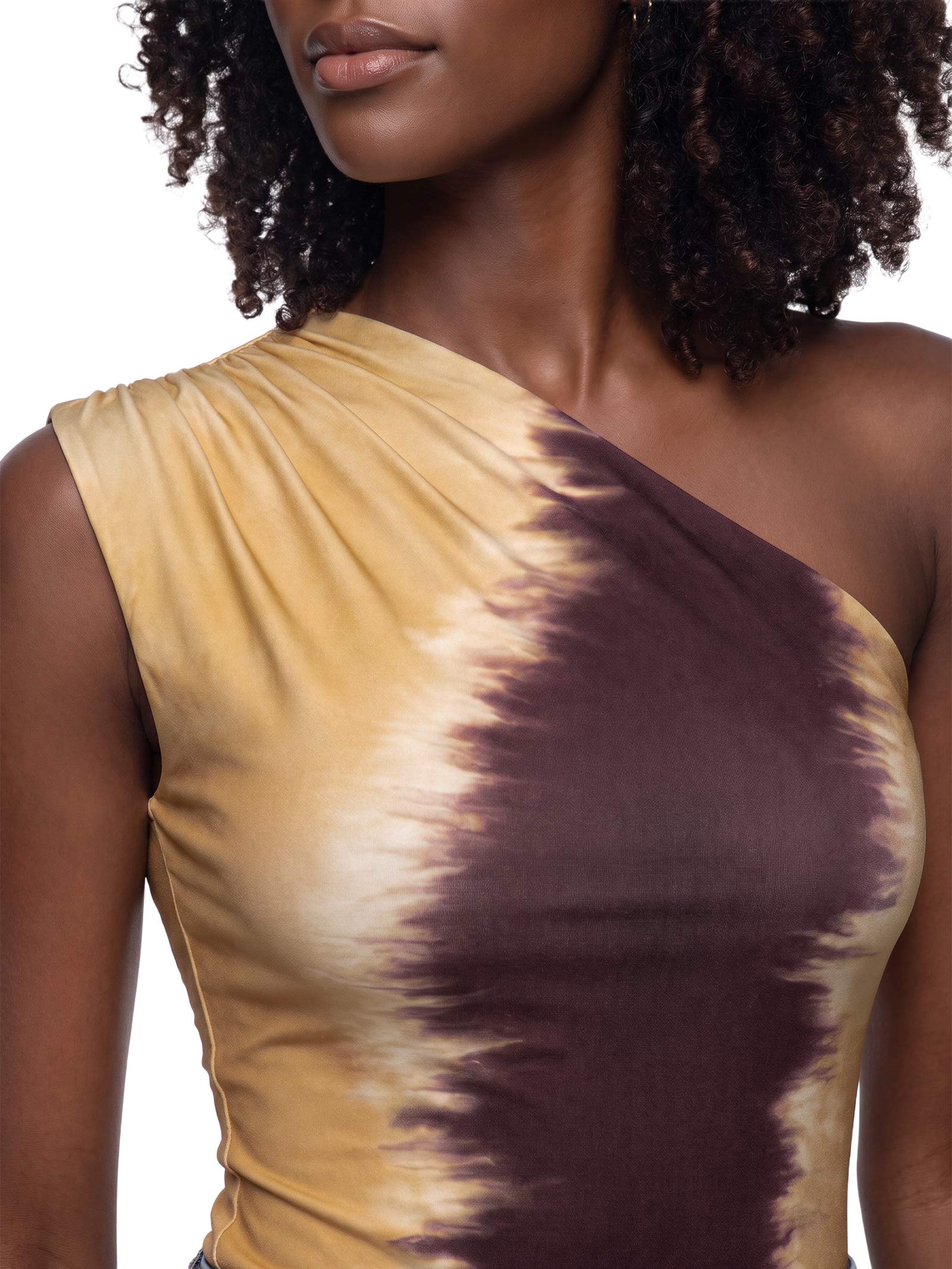 Body Femininp Ombro Único Estampado – Vermelho Lança Perfume