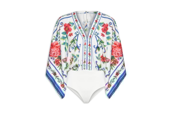 Body Flor Realeza - Azul