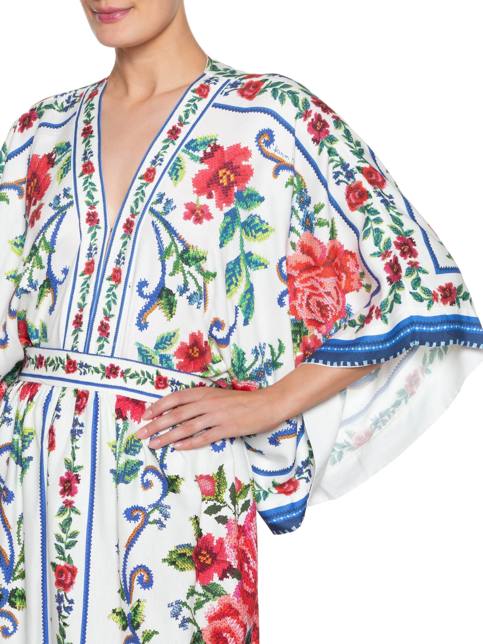 Body Flor Realeza Azul Farm