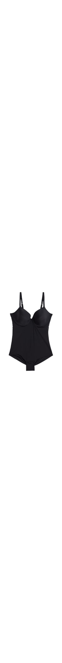 Body Francesca Em Microfibra Ultralight - Preto