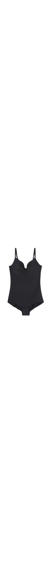 Body Francesca Em Microfibra Ultralight - Preto