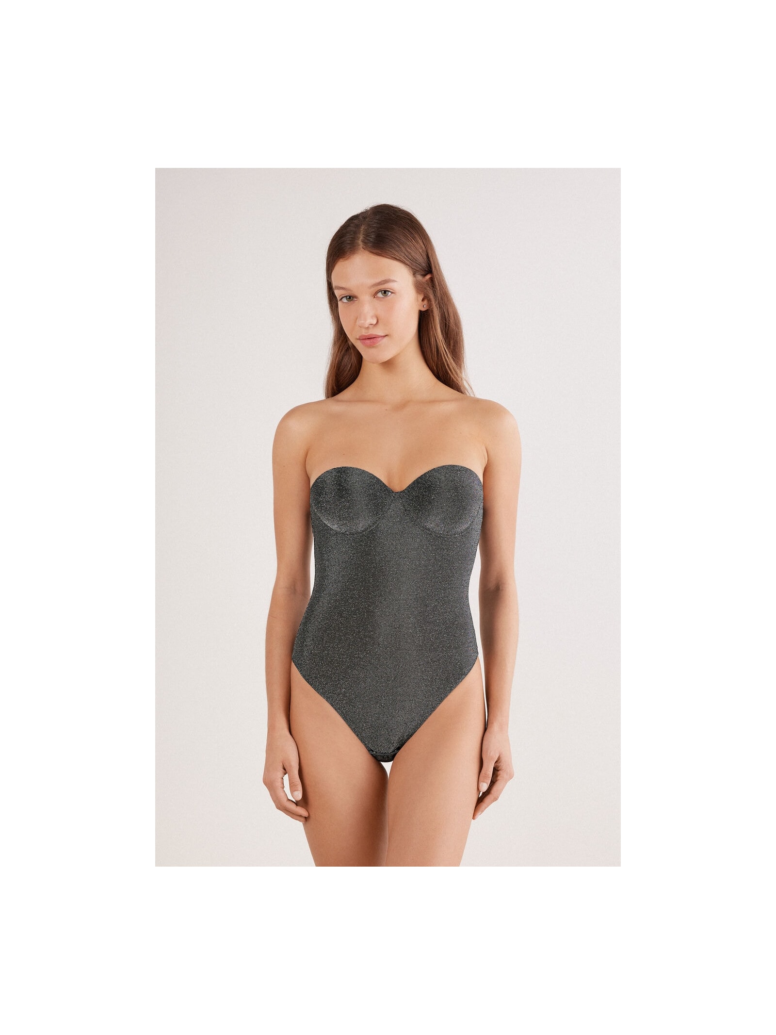 Body Giada Lamê Shimmering Passion Cinza Intimissimi