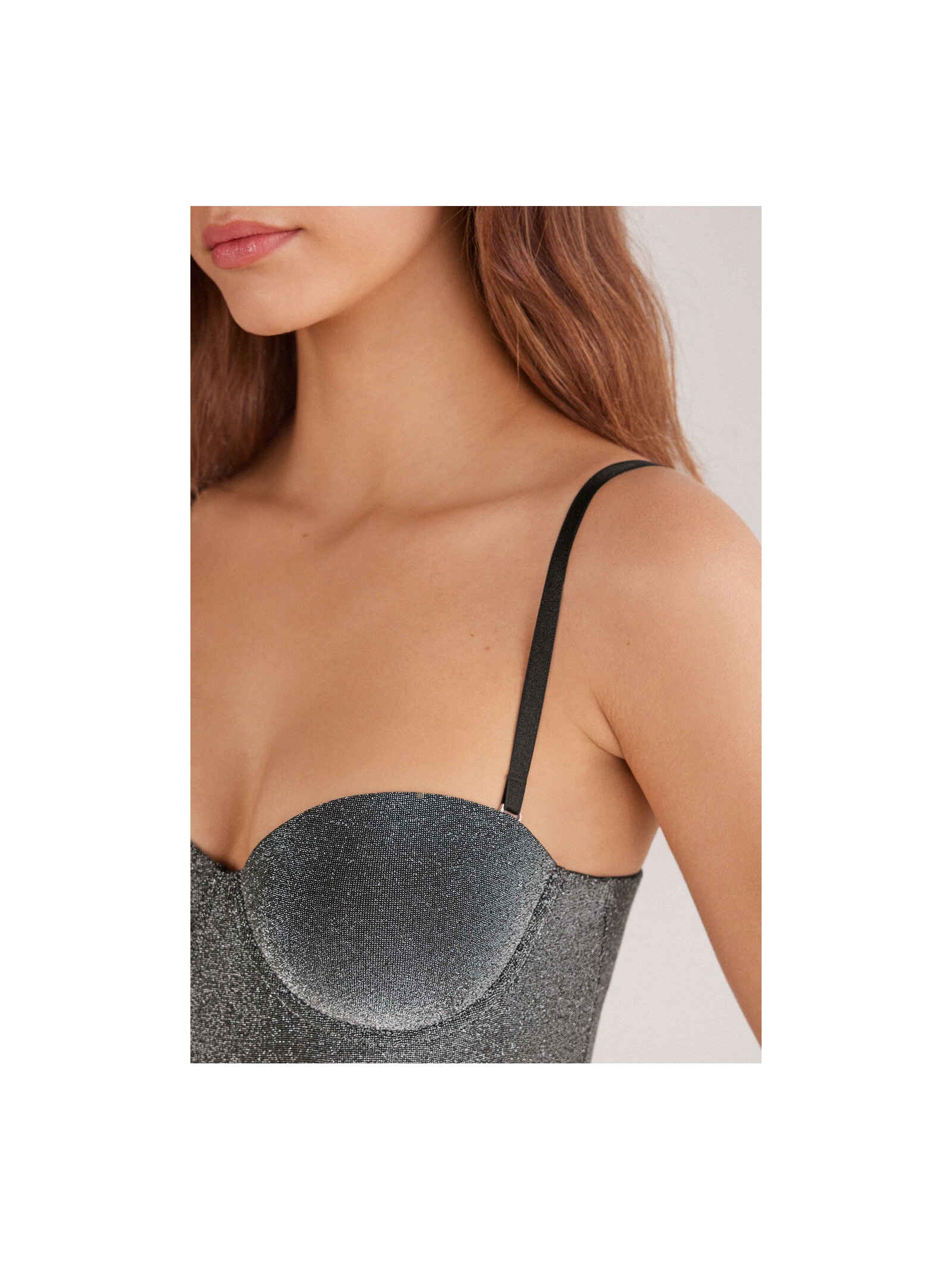 Body Giada Lamê Shimmering Passion Cinza Intimissimi