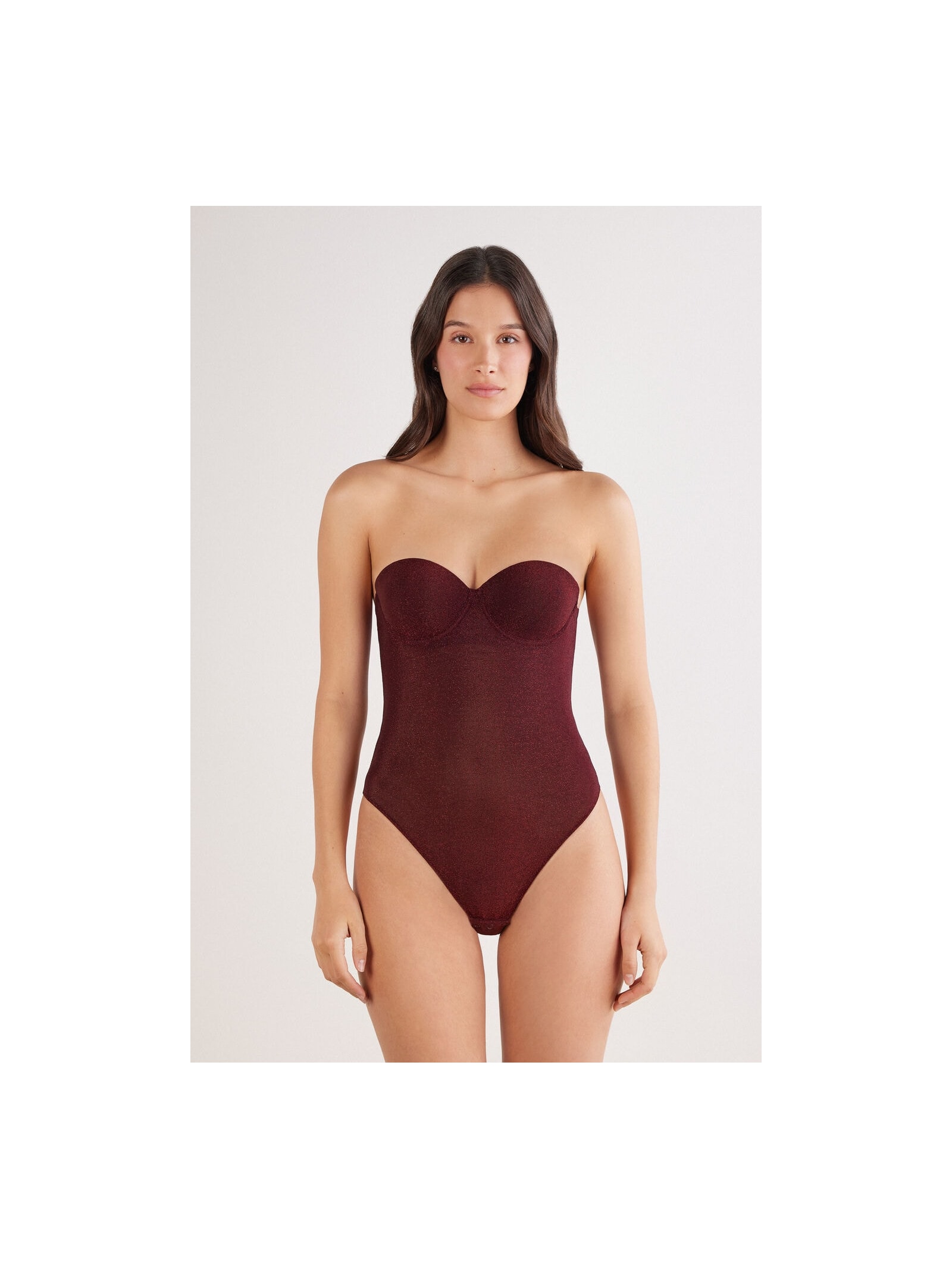 Body Giada Lamê Shimmering Passion Vermelho Intimissimi