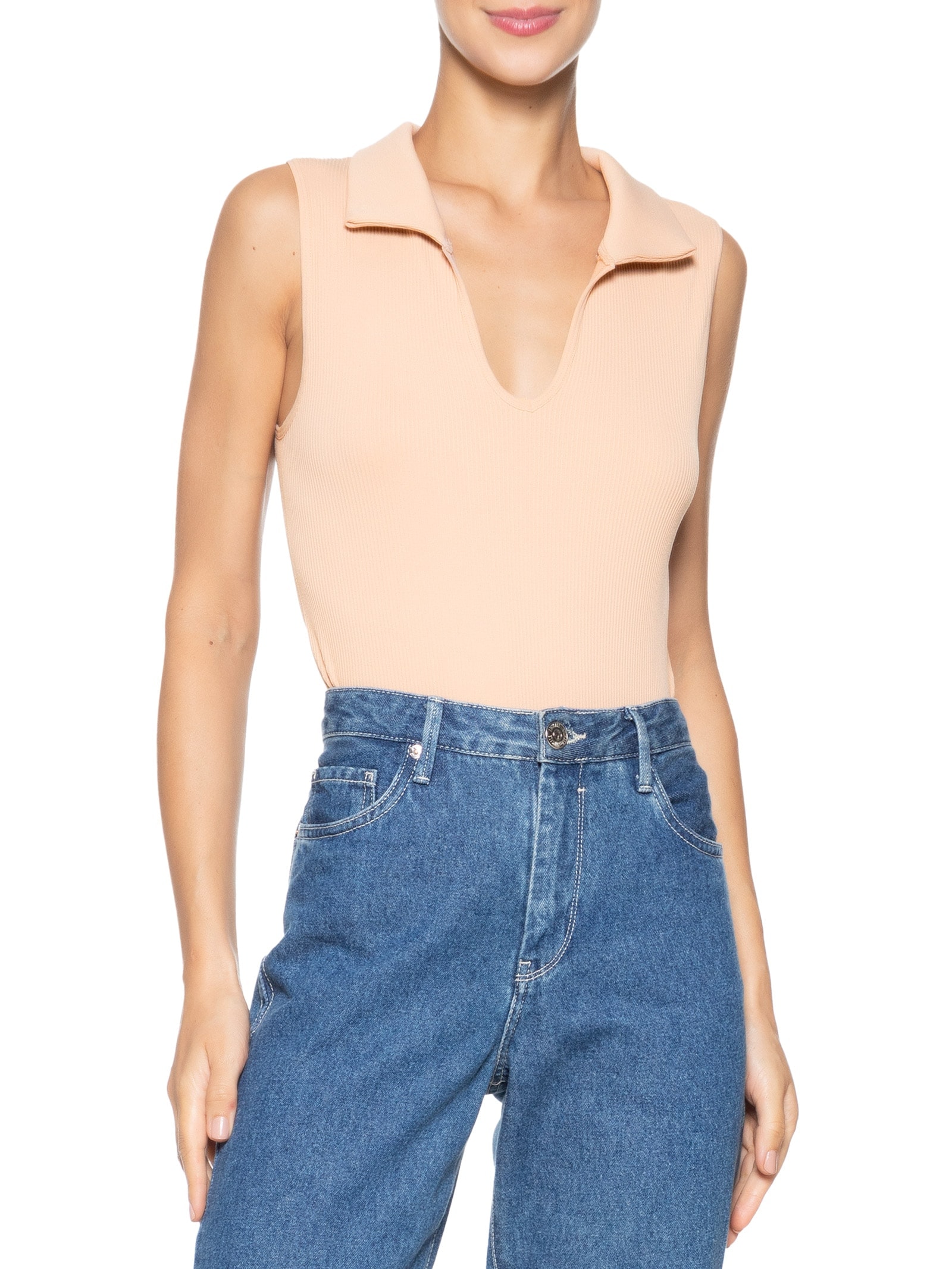 Body Gola Esporte Poliamida Bege Basiq