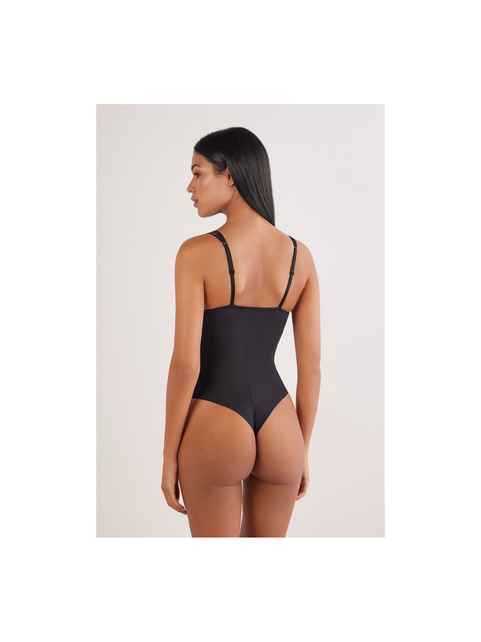 Body Ilenia Em Microfibra Ultralight Preto Intimissimi