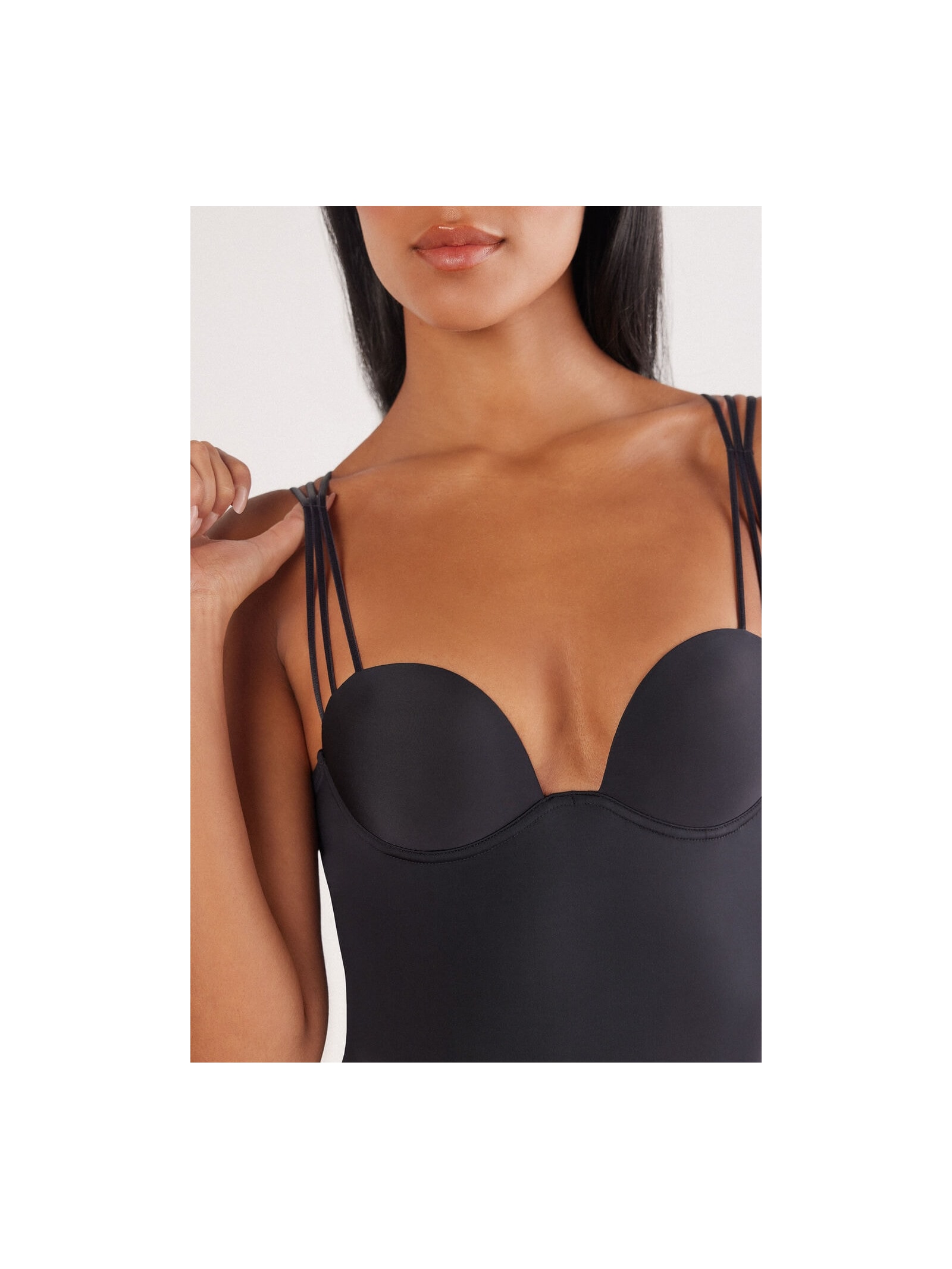 Body Ilenia Em Microfibra Ultralight Preto Intimissimi