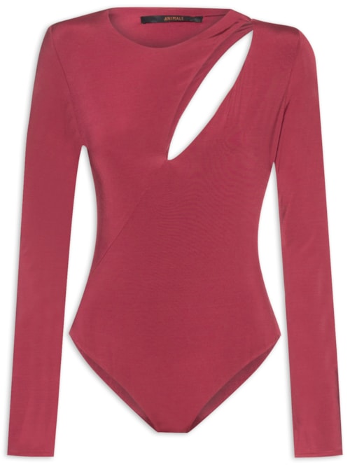 Body Jersey Vazado – Vinho