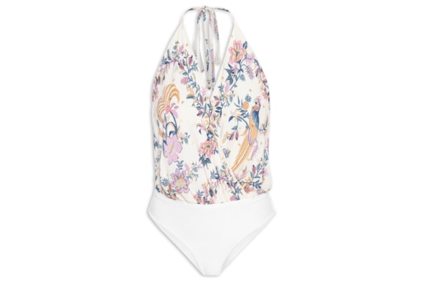 Body Lenço Delicadeza Boho - Azul 