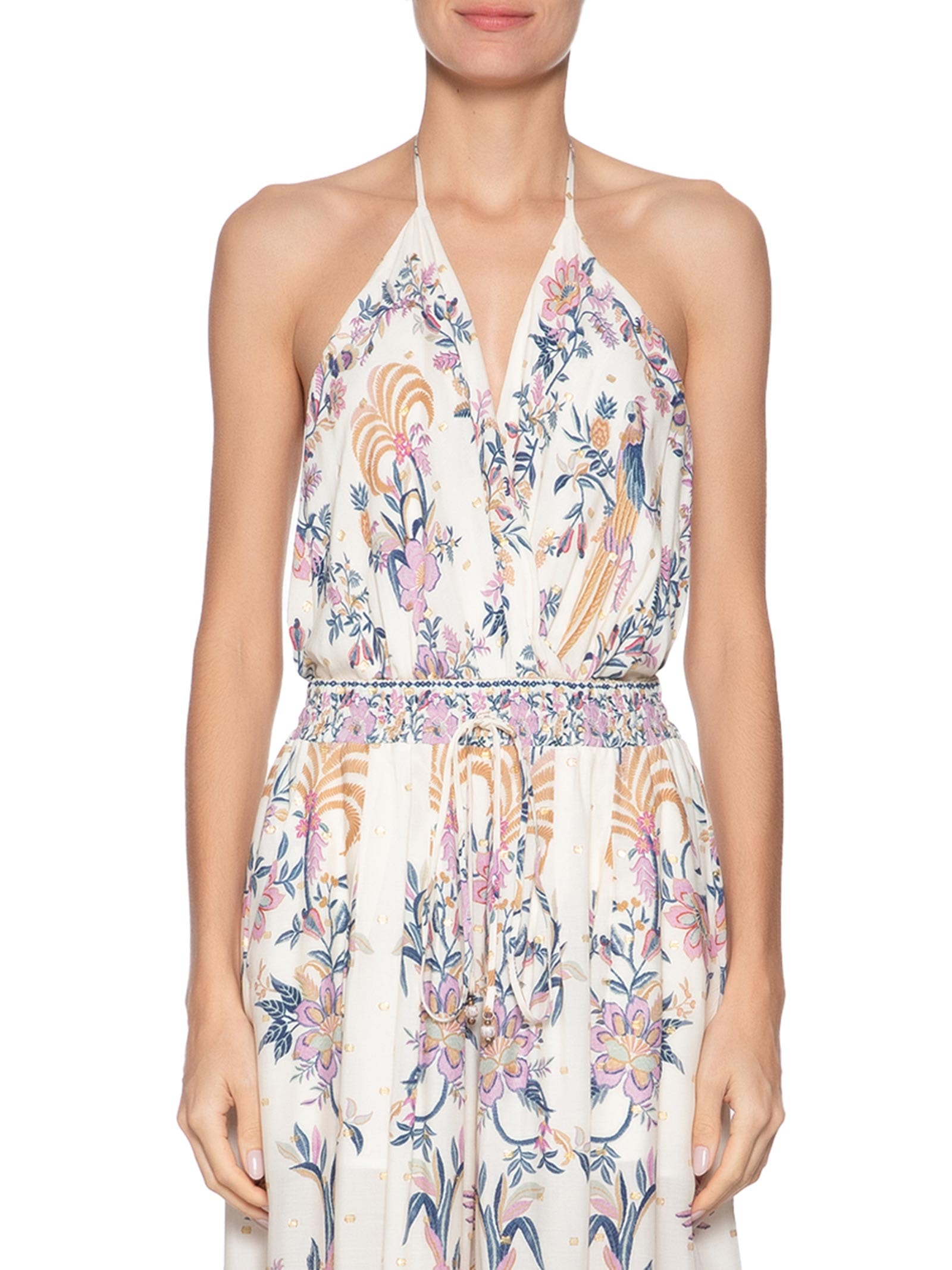 Body Lenço Delicadeza Boho Azul  Farm