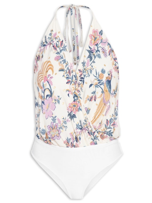 Body Lenço Delicadeza Boho – Azul