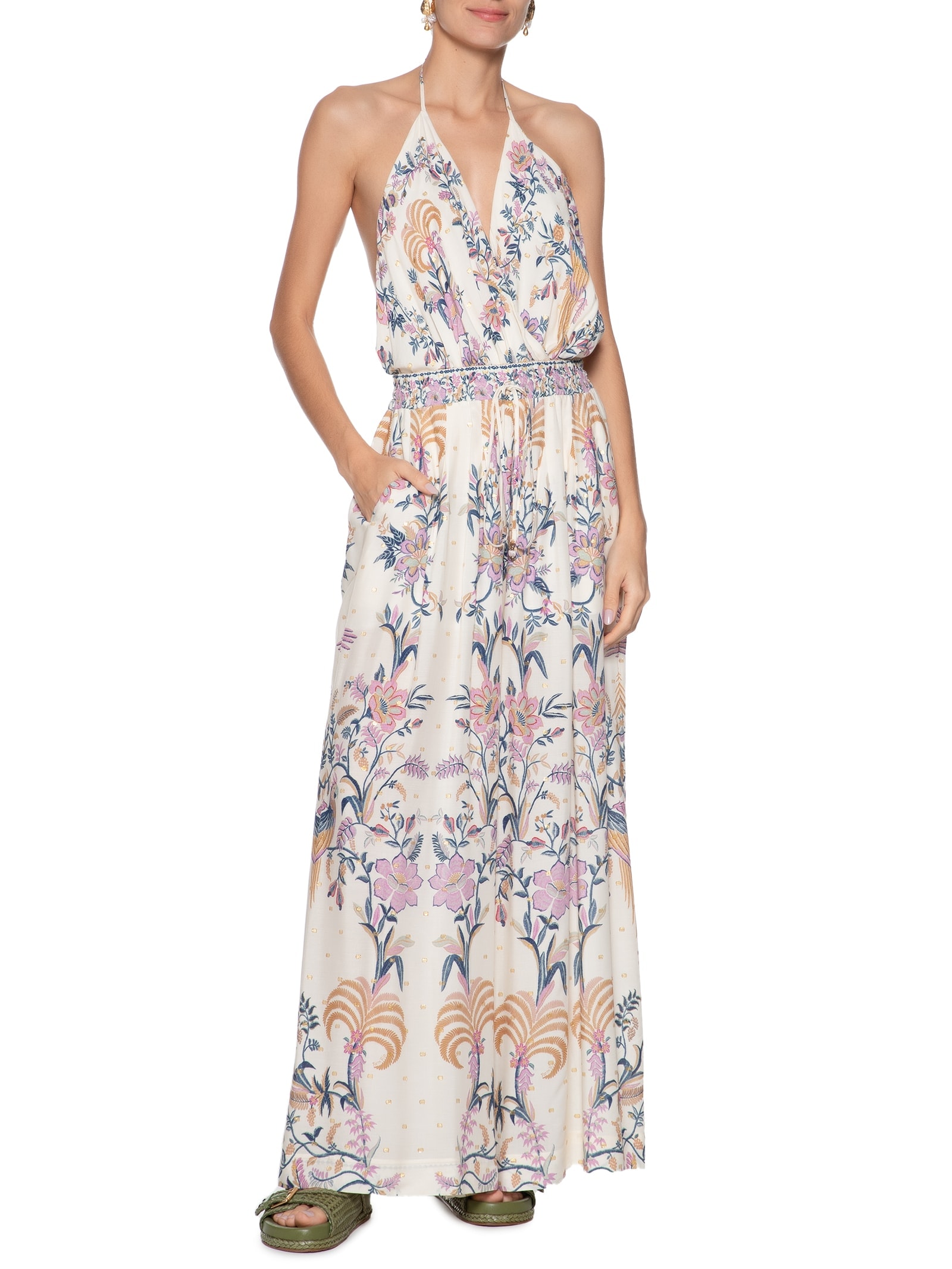 Body Lenço Delicadeza Boho Azul  Farm