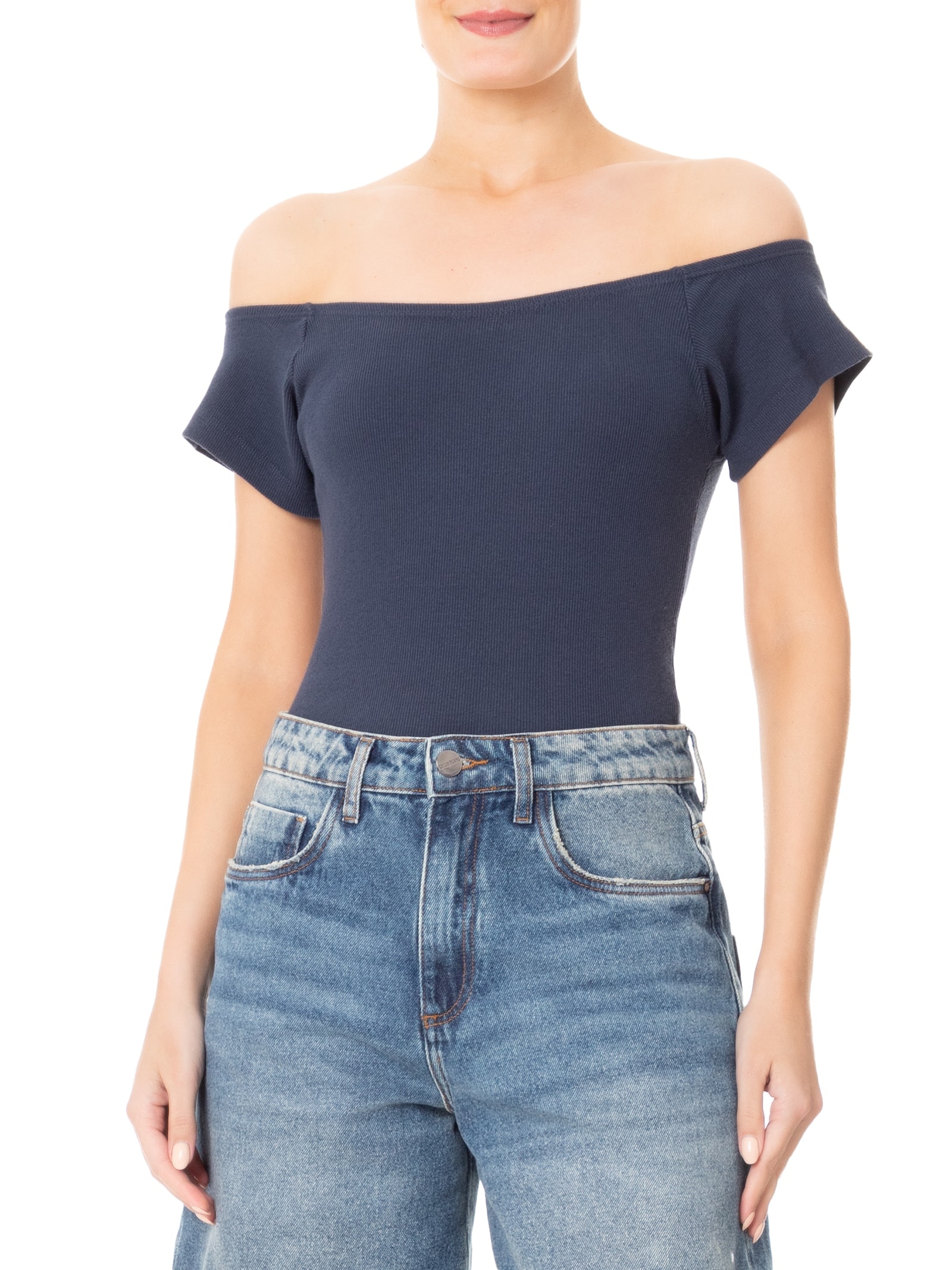 Body Liso Azul  Basiq