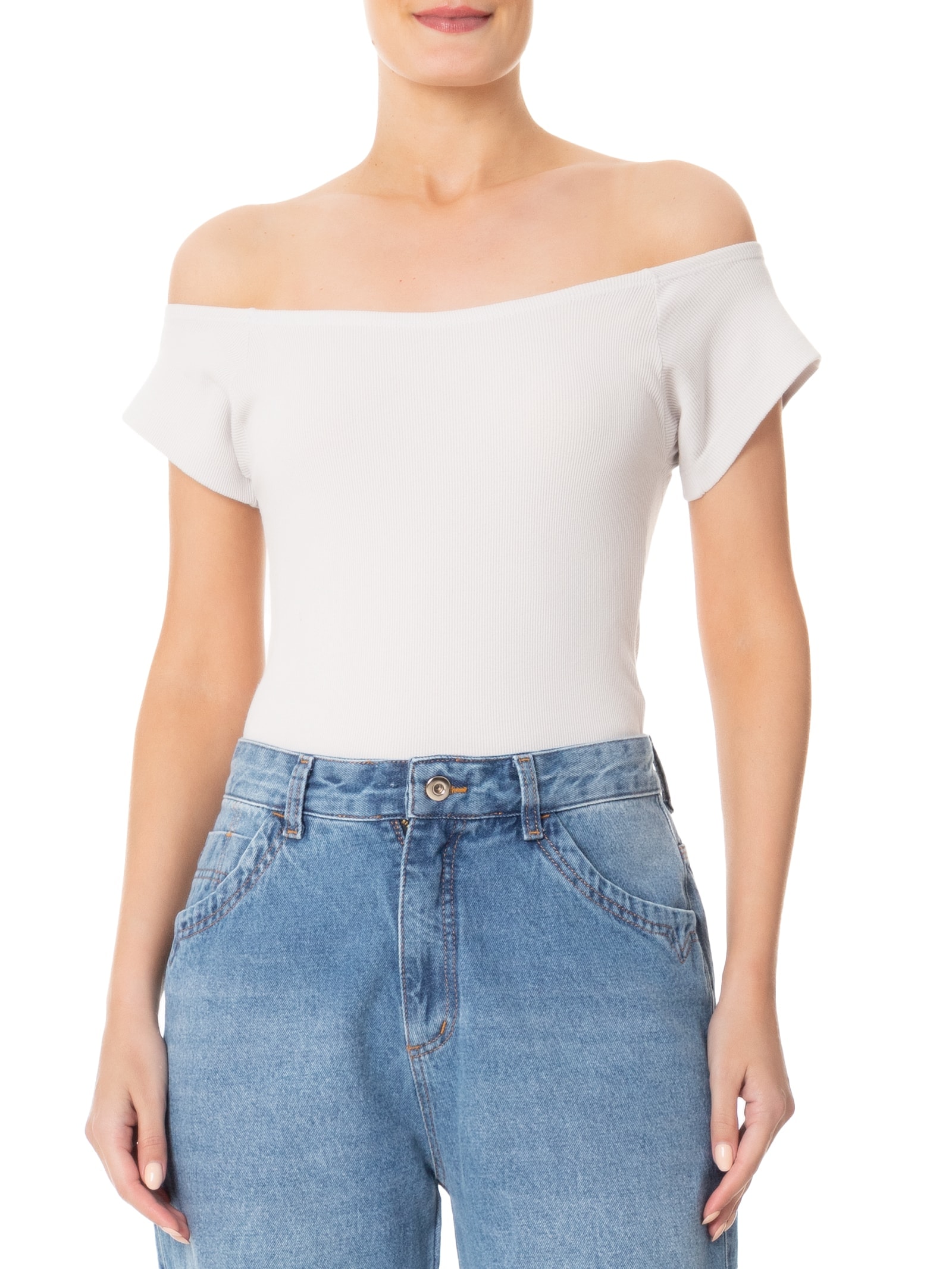 Body Liso Cinza Basiq