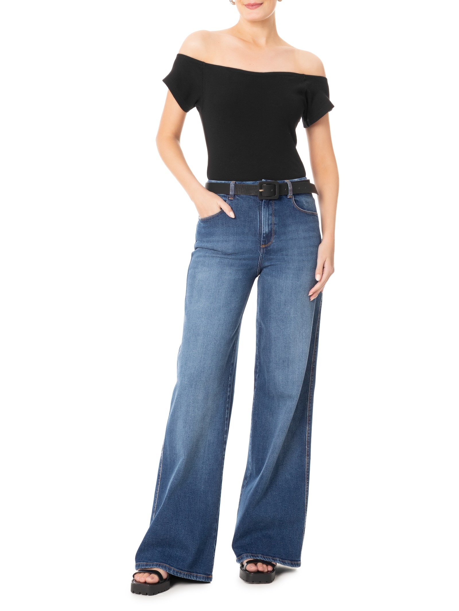 Body Liso Preto Basiq