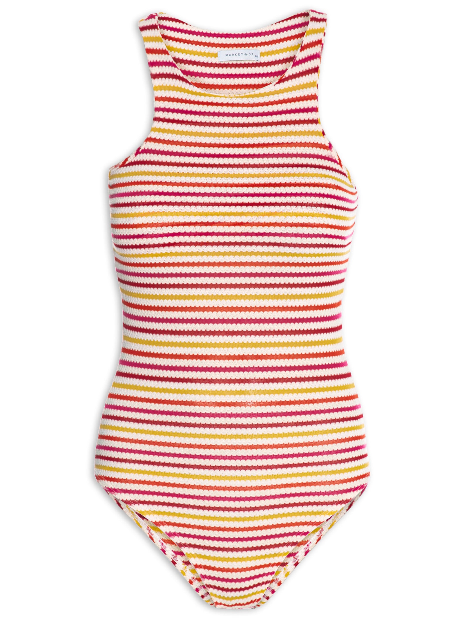 Body Listrado Vermelho  Market 33