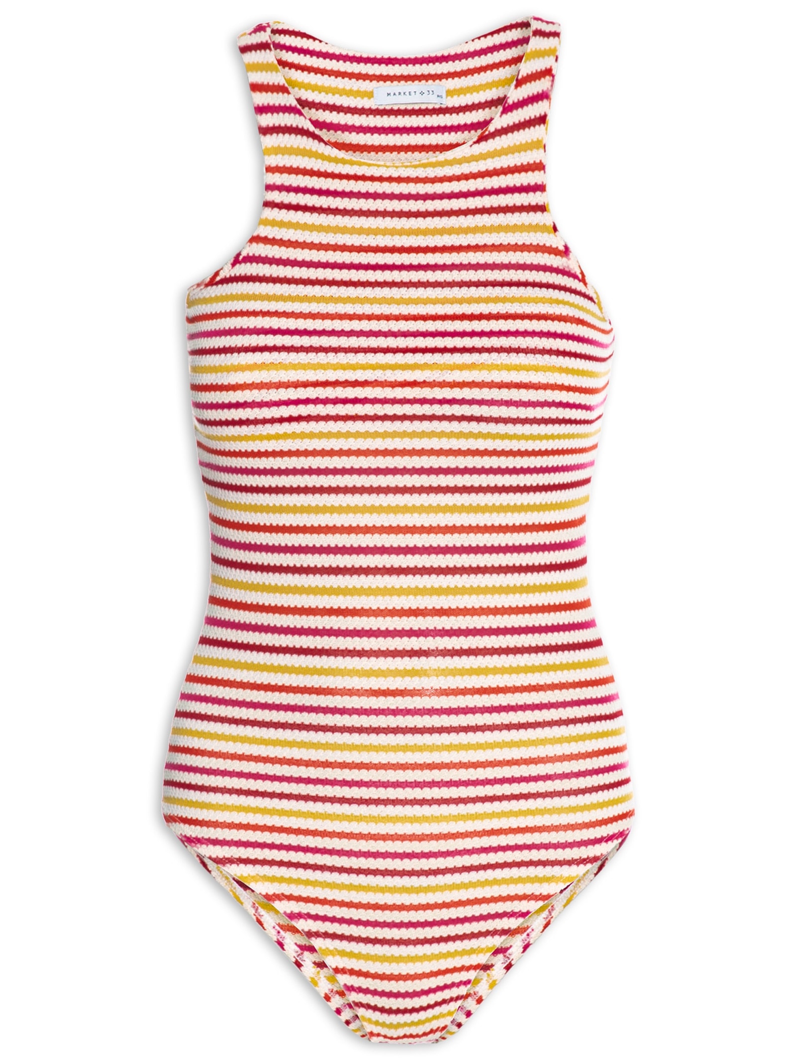 Body Listrado Vermelho  Market 33