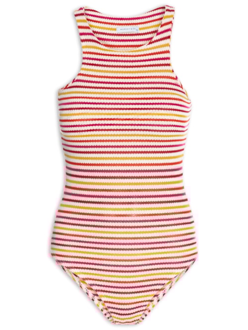 Body Listrado – Vermelho