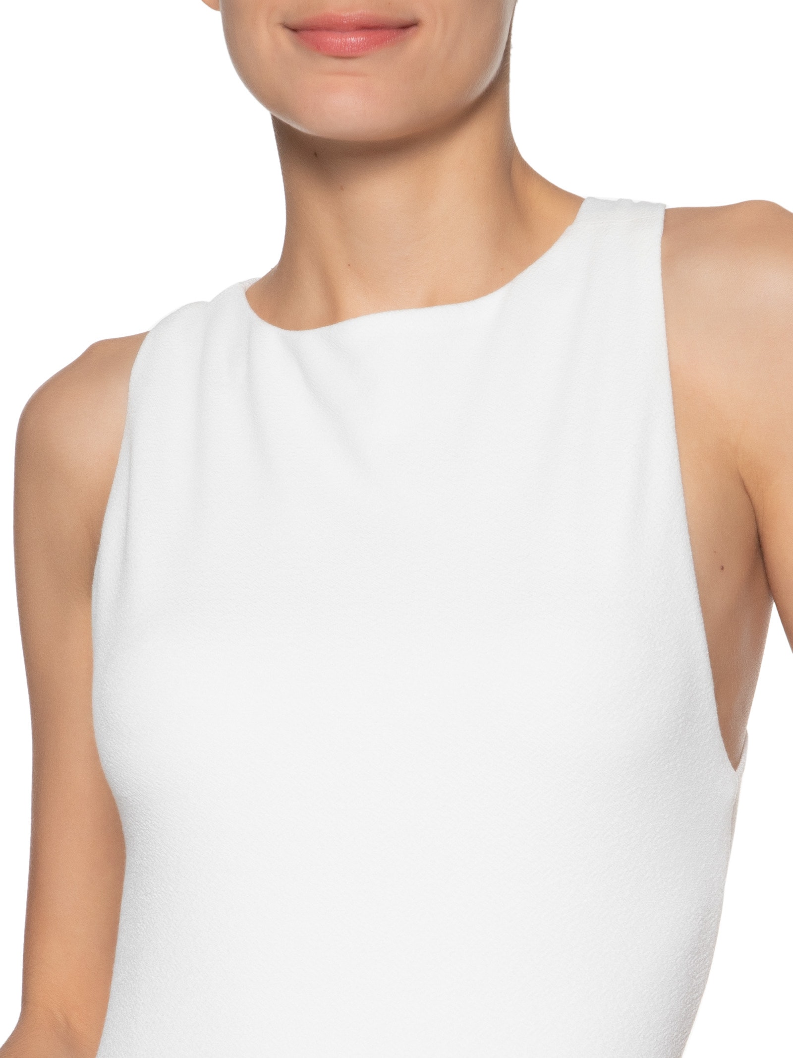 Body Malha Cruzado Costas Off White Animale