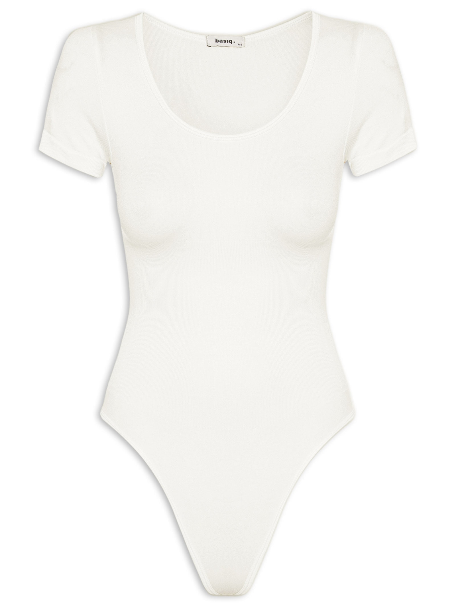 Body Malha Modelador Branco Basiq
