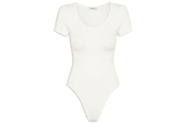 Body Malha Modelador - Branco