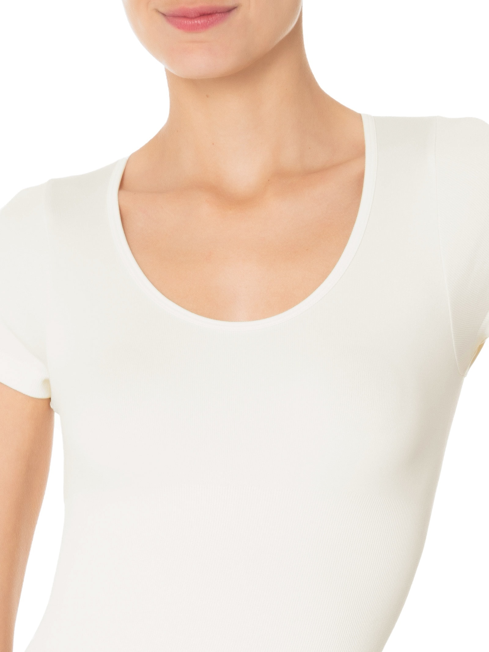 Body Malha Modelador Branco Basiq