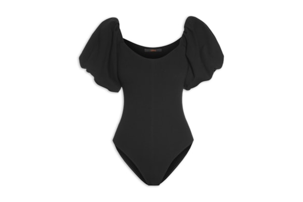 Body Manga Bombom - Preto