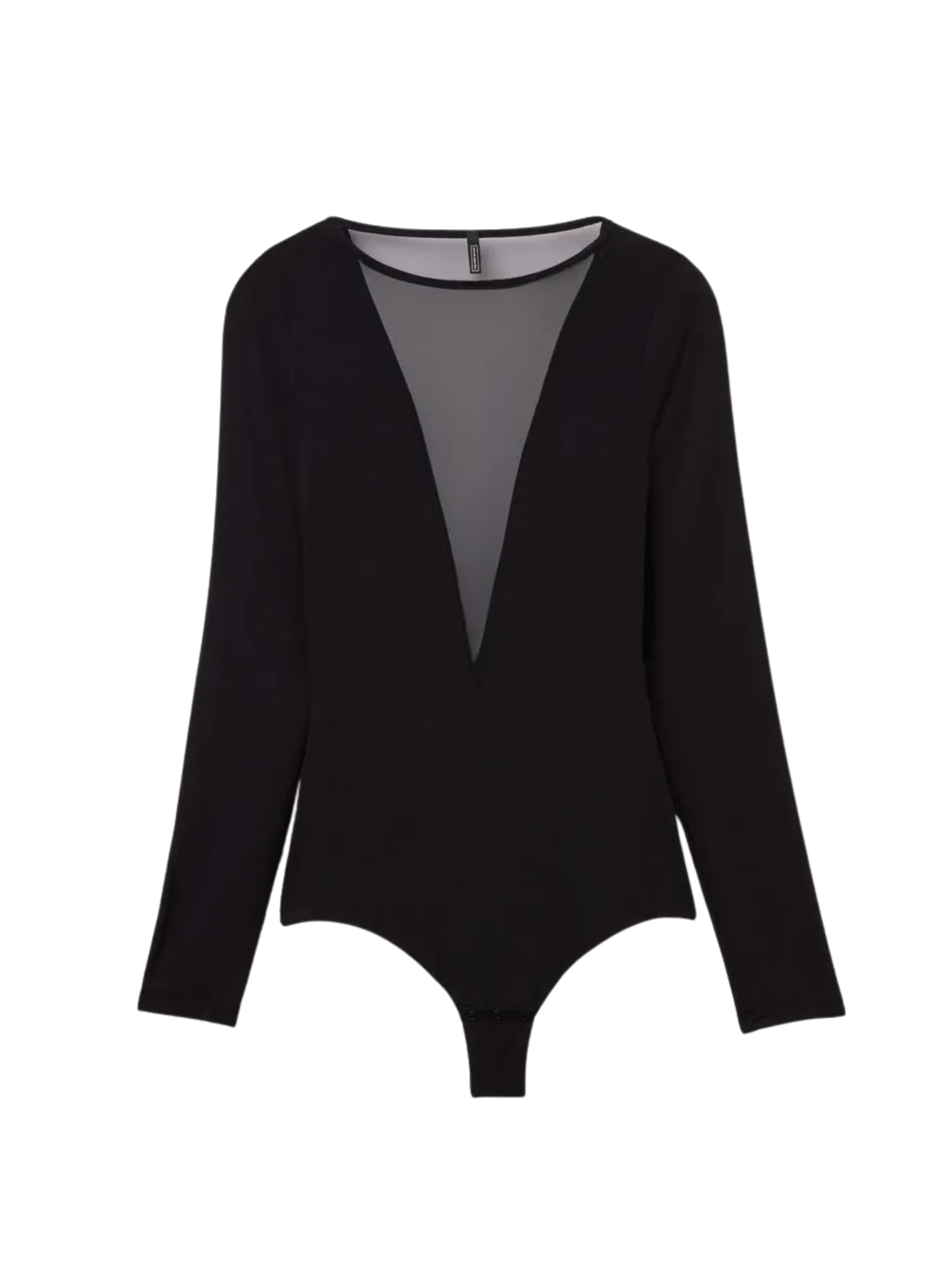 Body Manga Comprida Em Fresh Bamboo Modern Attitude Preto Intimissimi