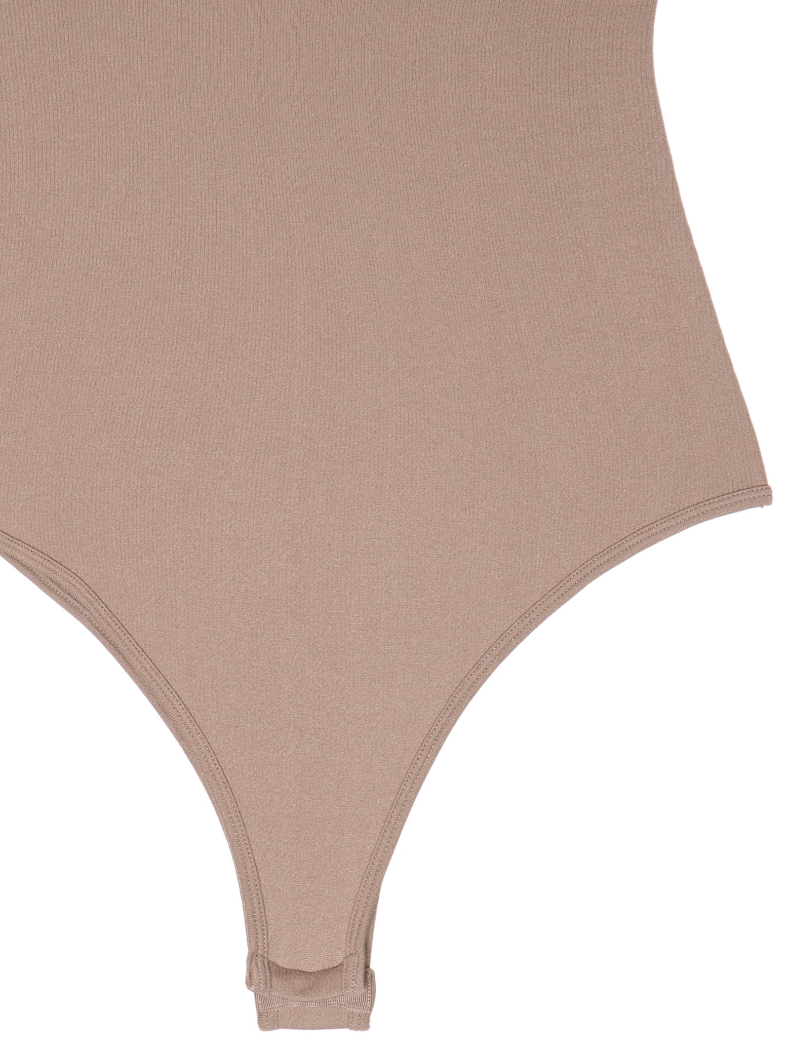 Body Manga Curta Bege Basiq