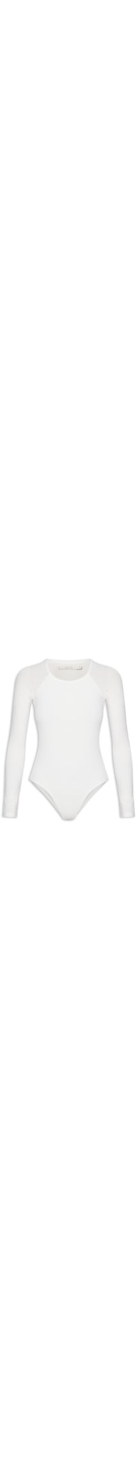 Body Manga Longa - Branco